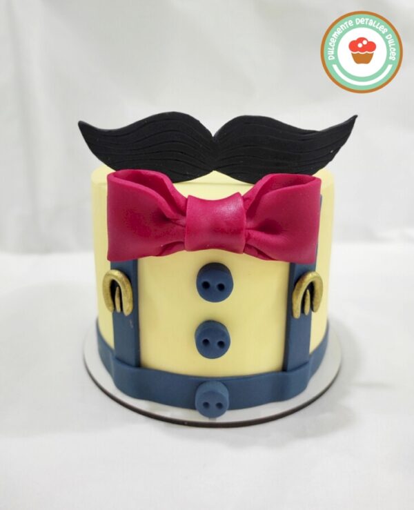 Mini cake bigote rojo